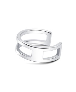 Simple Design Silver Ear Cuff  EC-1196